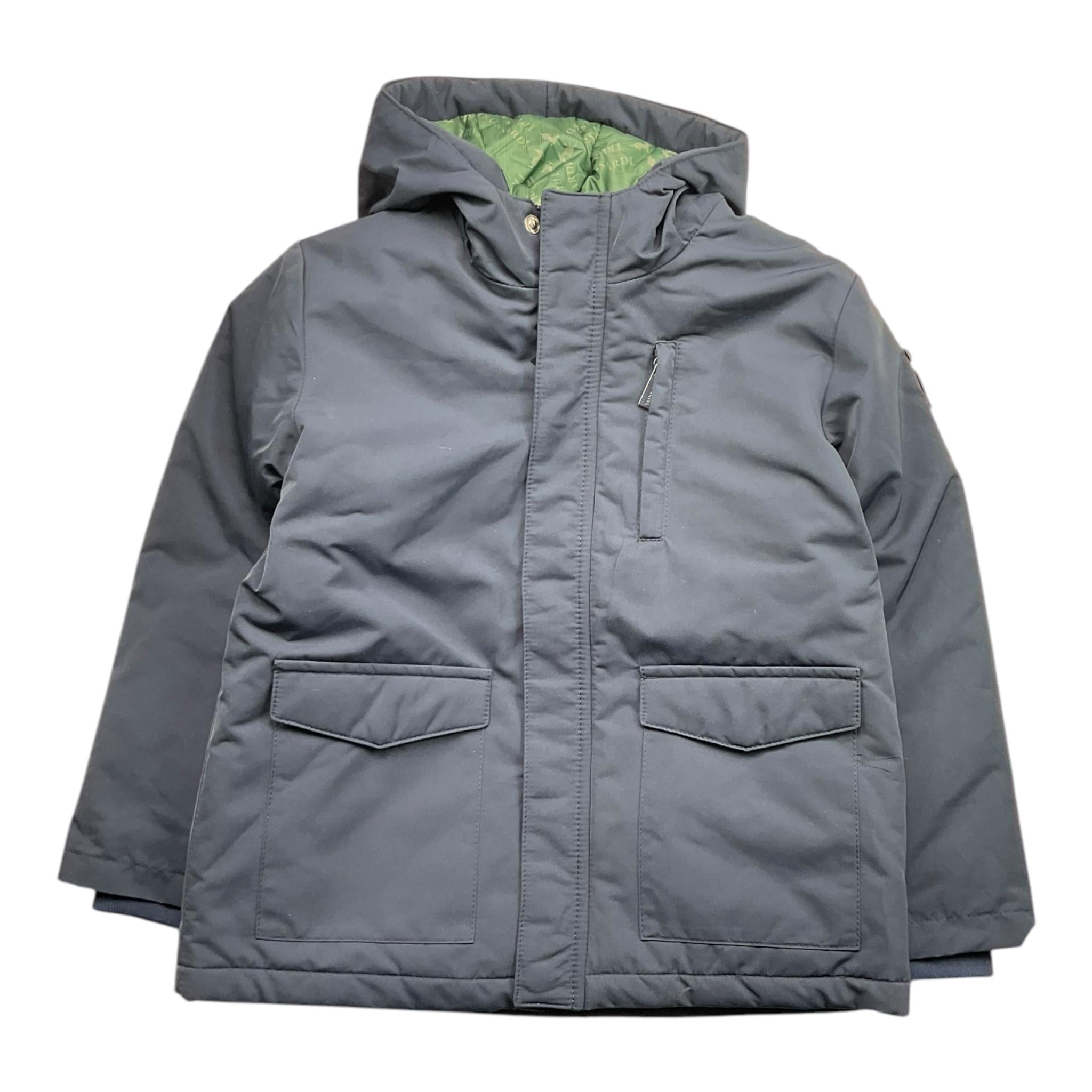 TRUSSARDI giubbino tinta unita con zip e cappuccio Blu per Bambino TBA25094GB BLU TRUSSARDI 