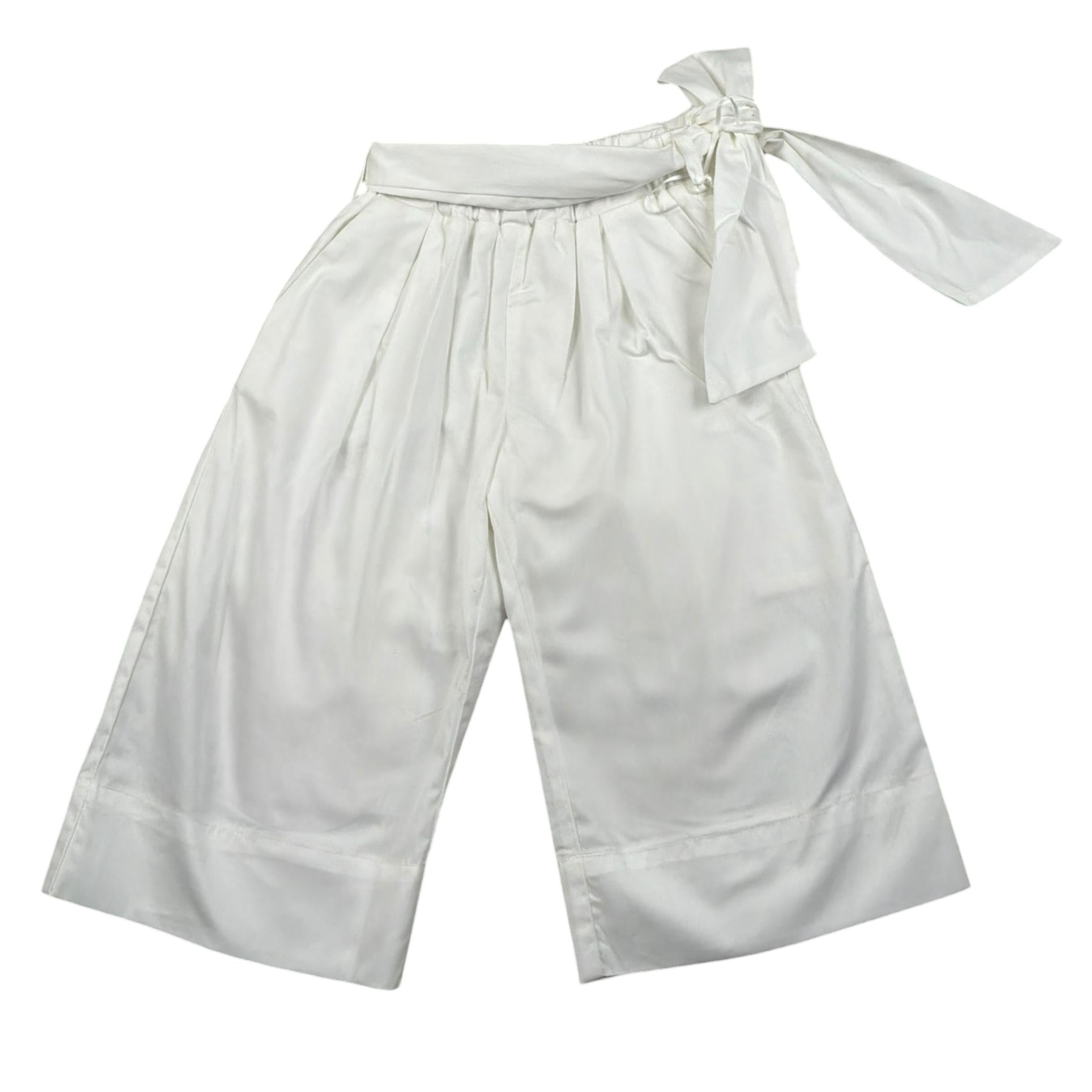 Liu Jo Pantalone Tinta Unita Modello Palazzo per Neonata KA5063NX BIANCO LIU JO 