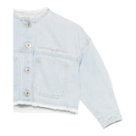 Il Gufo Giubbino In Denim Tinta Unita per Bambina P25GR232J0052 AZZURRO IL GUFO 