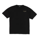 Balmain T-Shirt Girocollo Tinta Unita Con Stampa Logo Nero Per Bambina