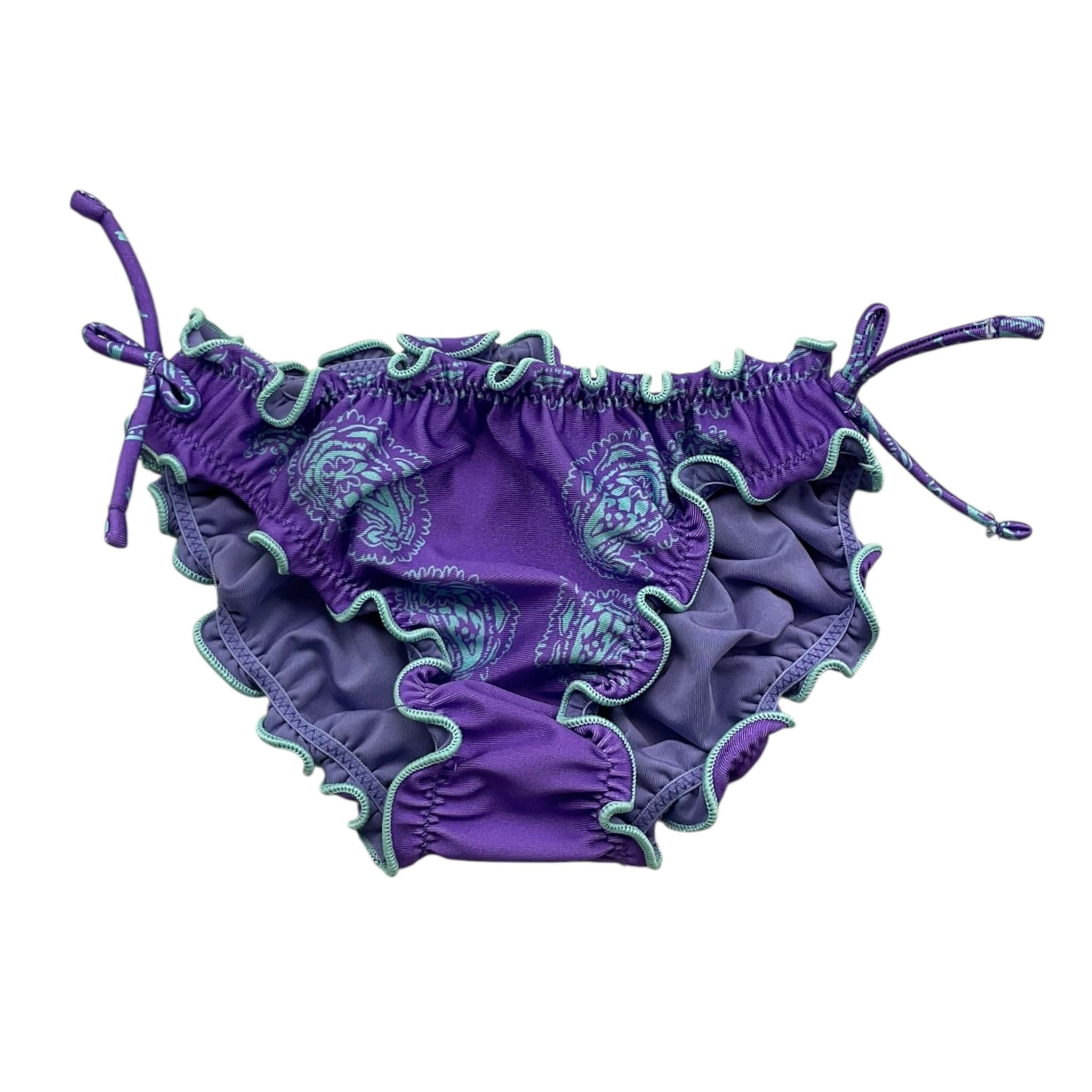 costume mutandina tinta unita FJ25B4A14BBX63N VIOLA F**K 