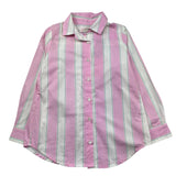 Saint Barth Camicia Bicolore con Fantasia A Righe per Bambina BRIG00300897 BIANCO/ROSA SAINT BARTH 