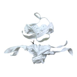 4Giveness Costume 2 Pezzi Fascia-Slip Traforato per Bambina FGBG3952 BIANCO 4GIVENESS 