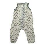 Calamaro Tutina Giromanica Tinta Unita con Stampe per Neonato 32366 PANNA CALAMARO 