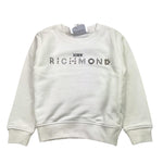 JOHN RICHMOND felpa tinta unita con stampa Bianco per Bambina RBA24086FE BIANCO JOHN RICHMOND 
