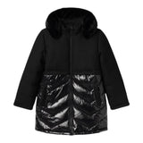 NAME IT cappotto tinta unita con zip e cappuccio Nero per Bambina 132333961 NERO NAME IT 