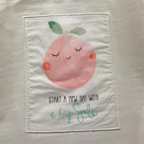 MINI BANDA shirt girocollo tinta unita con stampa Bianco per Neonata 36736 BIANCO MINI BANDA 