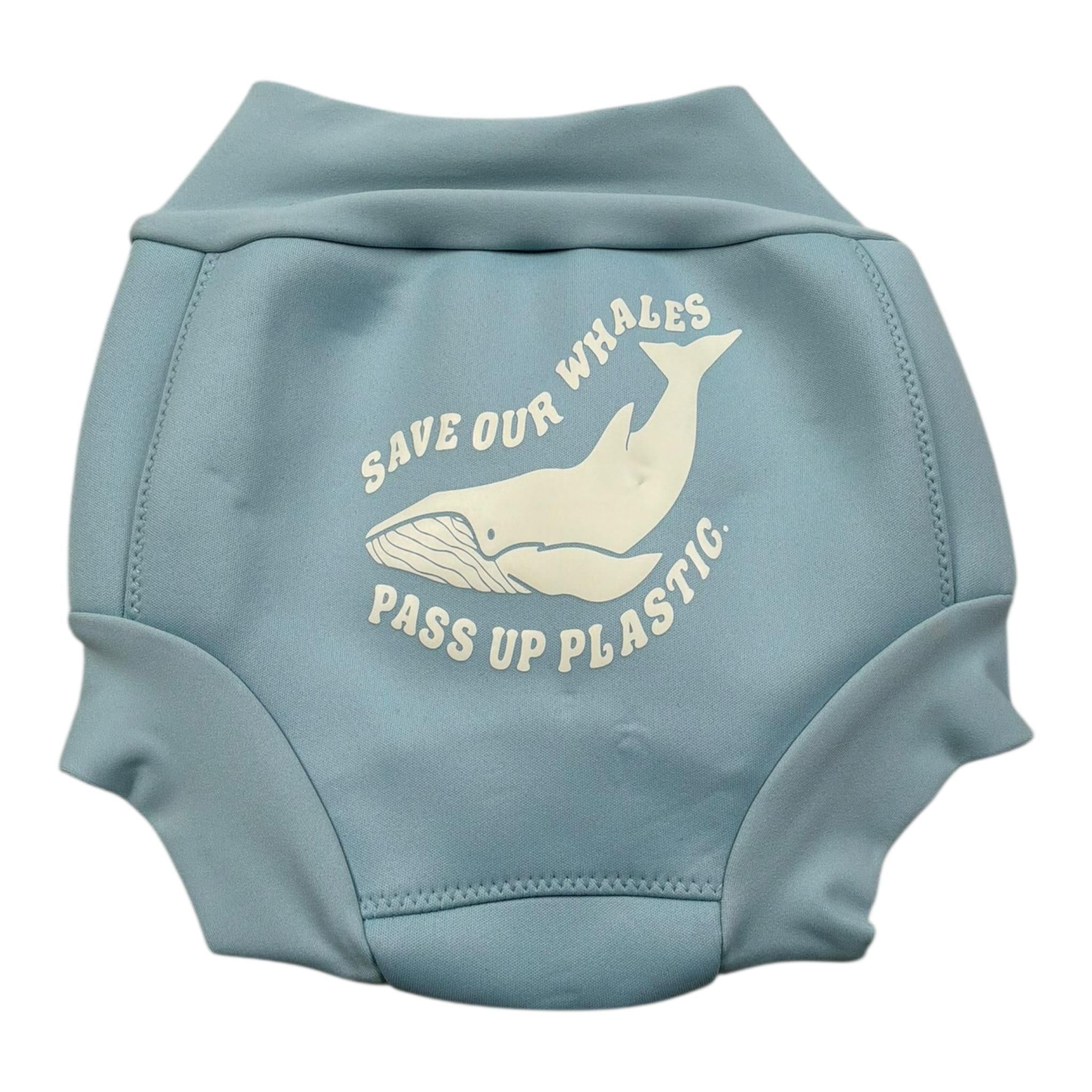 Bamboom+Babies Costume Pannolino Contenitivo Tinta Unita con Stampa per Neonato 721 AZZURRO BAMBOOM+BABIES 