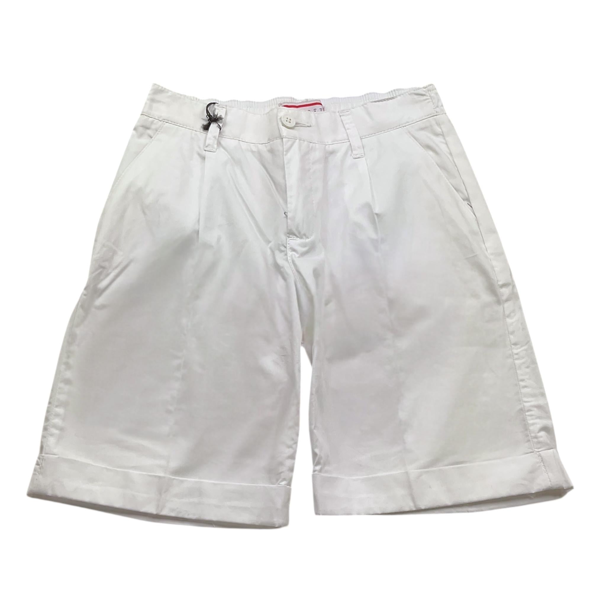 Cesare Paciotti Bermuda Tinta Unita con Elastico In Vita per Bambino BMP5163J BIANCO CESARE PACIOTTI 