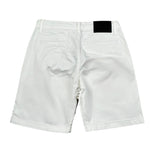 Never Too Bermuda tinta unita con Girovita Regolabile Bianco per Bambino NT2378B BIANCO NEVER TOO 