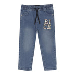 John Richmond Jeans Tinta Unita con Elastico In Vita per Neonato RIP25047JEX BLU JOHN RICHMOND 
