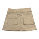 Manila Grace Gonna Tinta Unita con Tasconi per Bambina 312GMBS25 BEIGE MANILA GRACE 