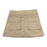 Manila Grace Gonna Tinta Unita con Tasconi per Bambina 312GMBS25 BEIGE MANILA GRACE 