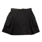 PLEASE gonna in denim tinta unita con tasconi Nero per Bambina GB10010G66 NERO PLEASE 