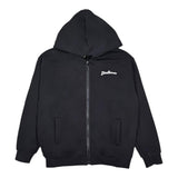 Disclaimer Felpa con Zip E Cappuccio Tinta Unita con Logo per Bambina 25EDK58510 NERO DISCLAIMER 