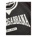 DOLCE & GABBANA felpa tinta unita gircocollo con profili in contrasto Nero per Bambino L4JWKR NERO DOLCE & GABBANA 