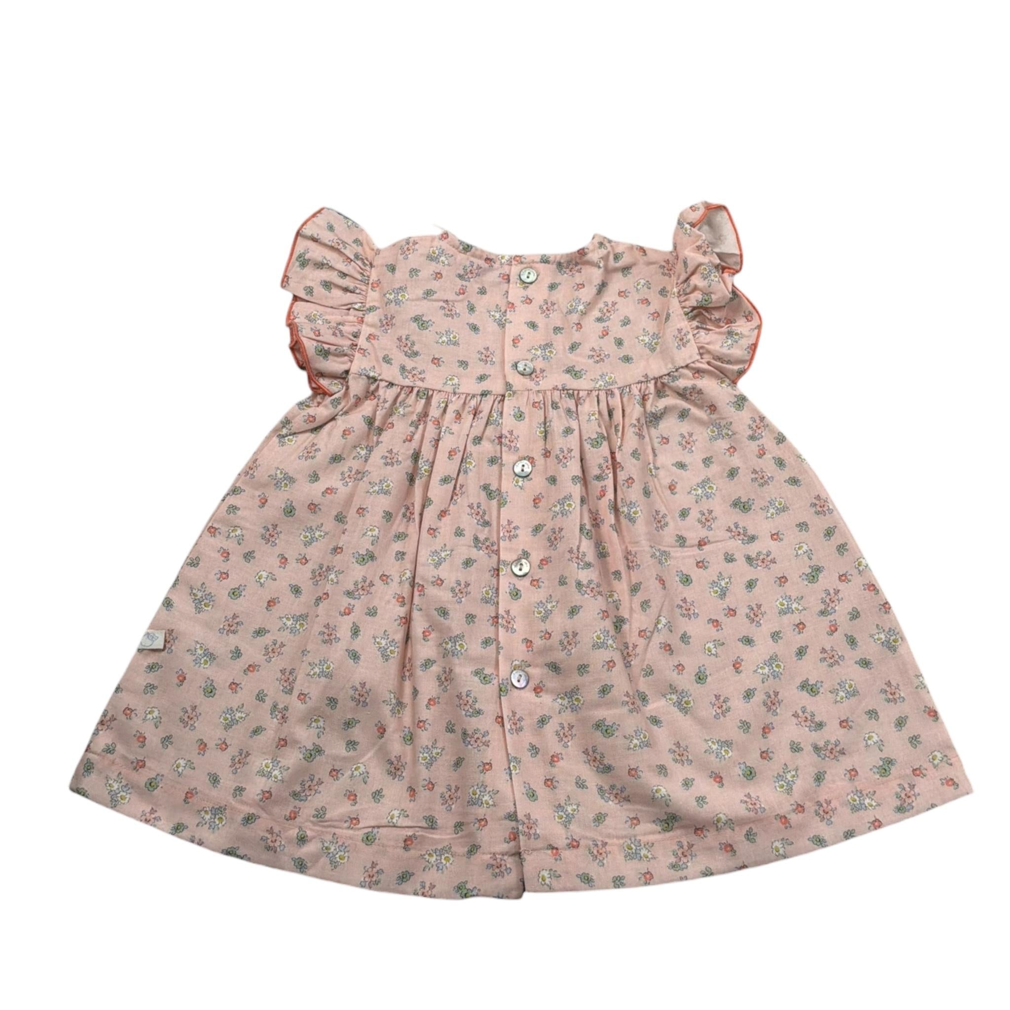 Laranjinha Abito Tinta Unita con Stampa Fiori per Bambina 92950V5817R51J ROSA LARANJINHA 