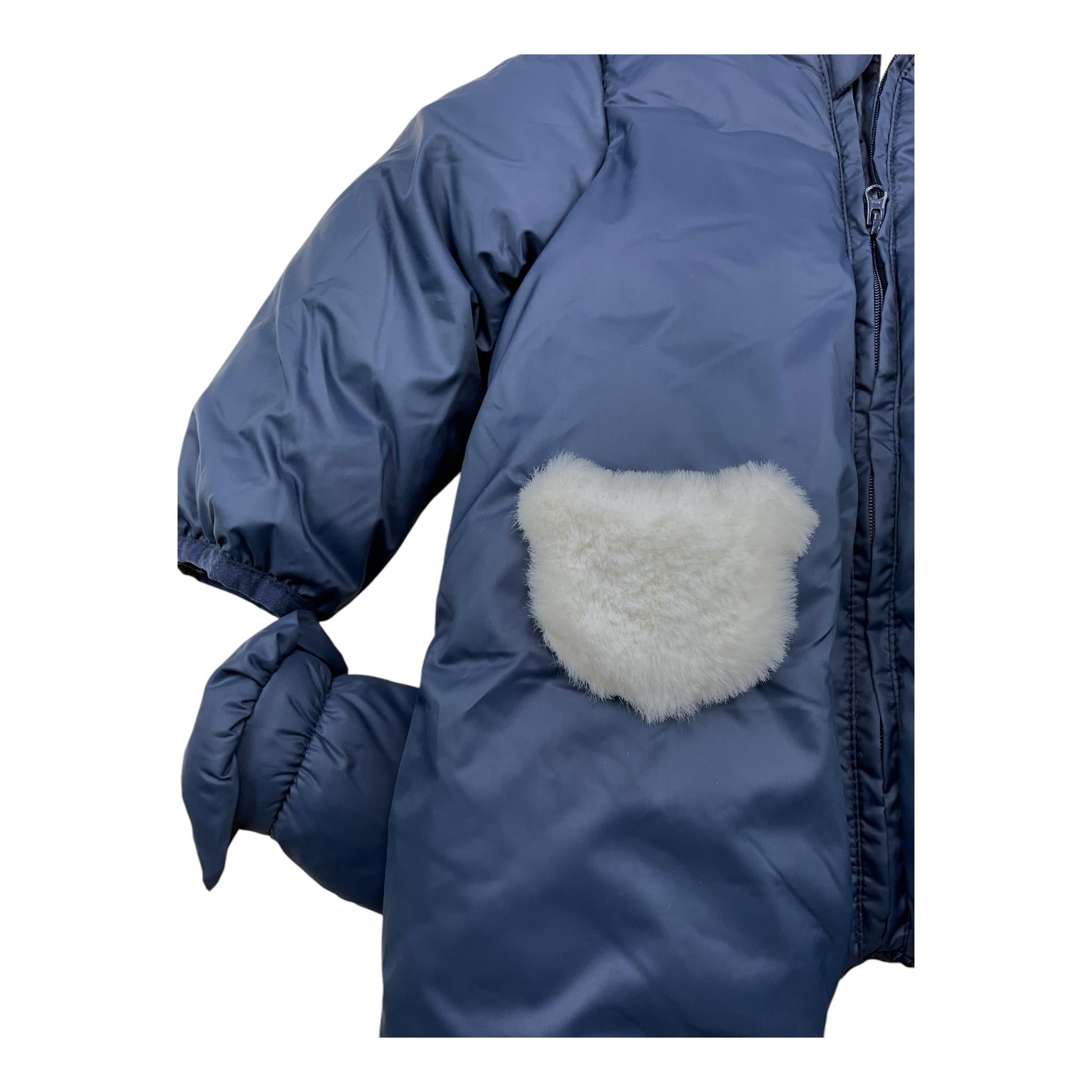 NANAN eskimo tinta unita con cappuccio Blu per Neonato I2351703BL BLU NANAN 