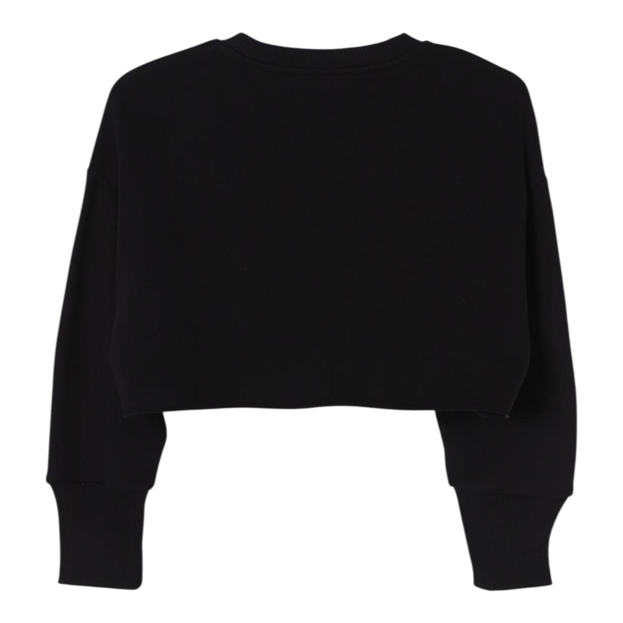 PATRIZIA PEPE felpa chiusa girocollo tinta unita cn logo Nero per Bambina 7M0871 NERO PATRIZIA PEPE 