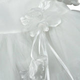 Bimbalo' Abito Cerimonia Tinta Unita con Tulle per Neonata 7637 BIANCO BIMBALO' 