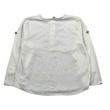 Bamboom+Babies Shirt Tinta Unita con Bottoni per Neonato 849 PANNA BAMBOOM+BABIES 