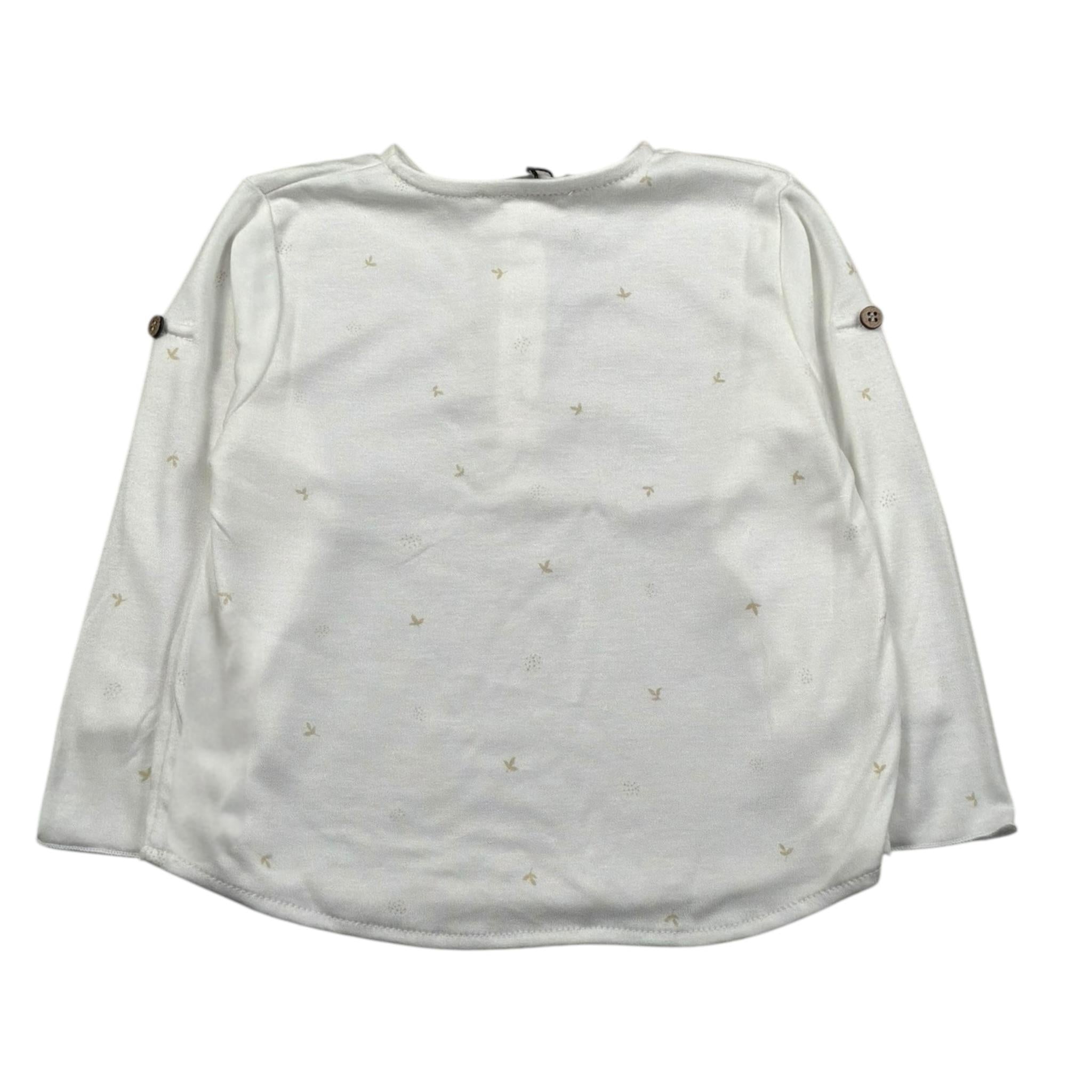 Bamboom+Babies Shirt Tinta Unita con Bottoni per Neonato 849 PANNA BAMBOOM+BABIES 