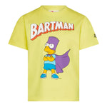 Saint Barth T-Shirt Girocollo Tinta Unita con Stampa per Bambino BARTMAN GIALLO FLUO SAINT BARTH 