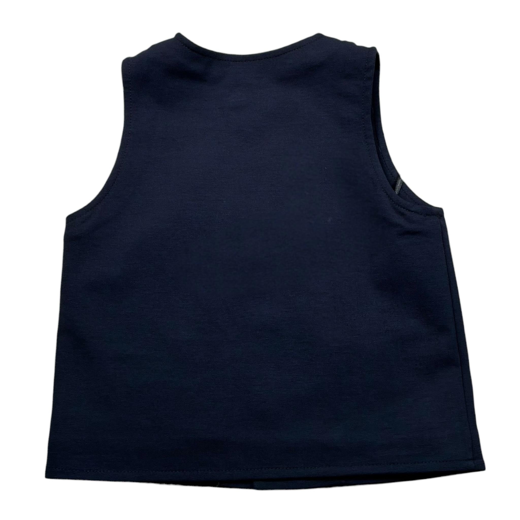 Paolo Pecora Gilet Tinta Unita per Bambino PP3883J BLU PAOLO PECORA 