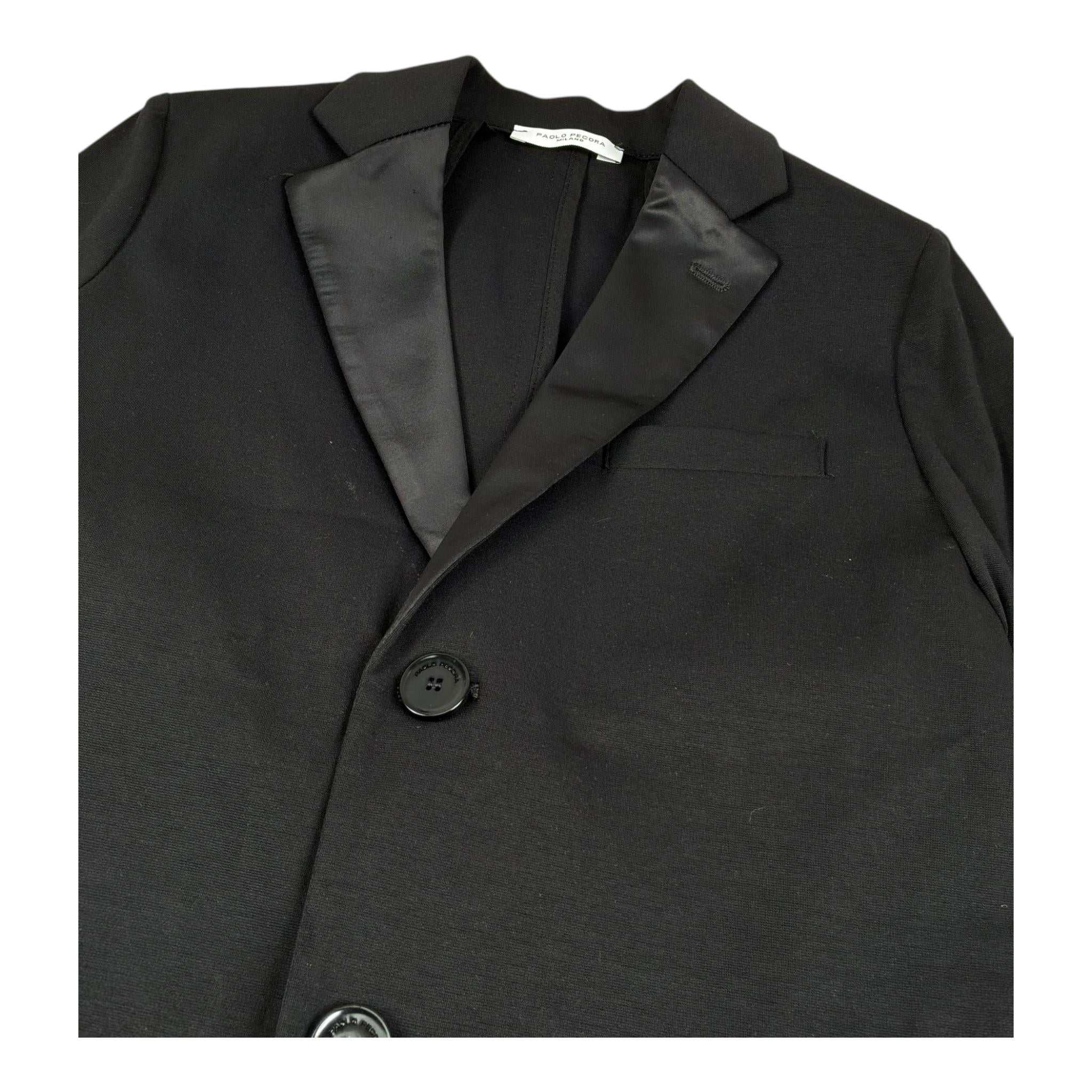 completo 2 pezzi giacca-pantalone tinta unita PP3943 NERO PAOLO PECORA 