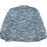 Saint Barth Camicia Manica Lunga Fantasia Zebrata per Bambina HARPER BIANCO SAINT BARTH 