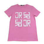 John Richmond T-Shirt Girocollo Tinta Unita con Stampa per Bambina RGP26012TS ROSA JOHN RICHMOND 