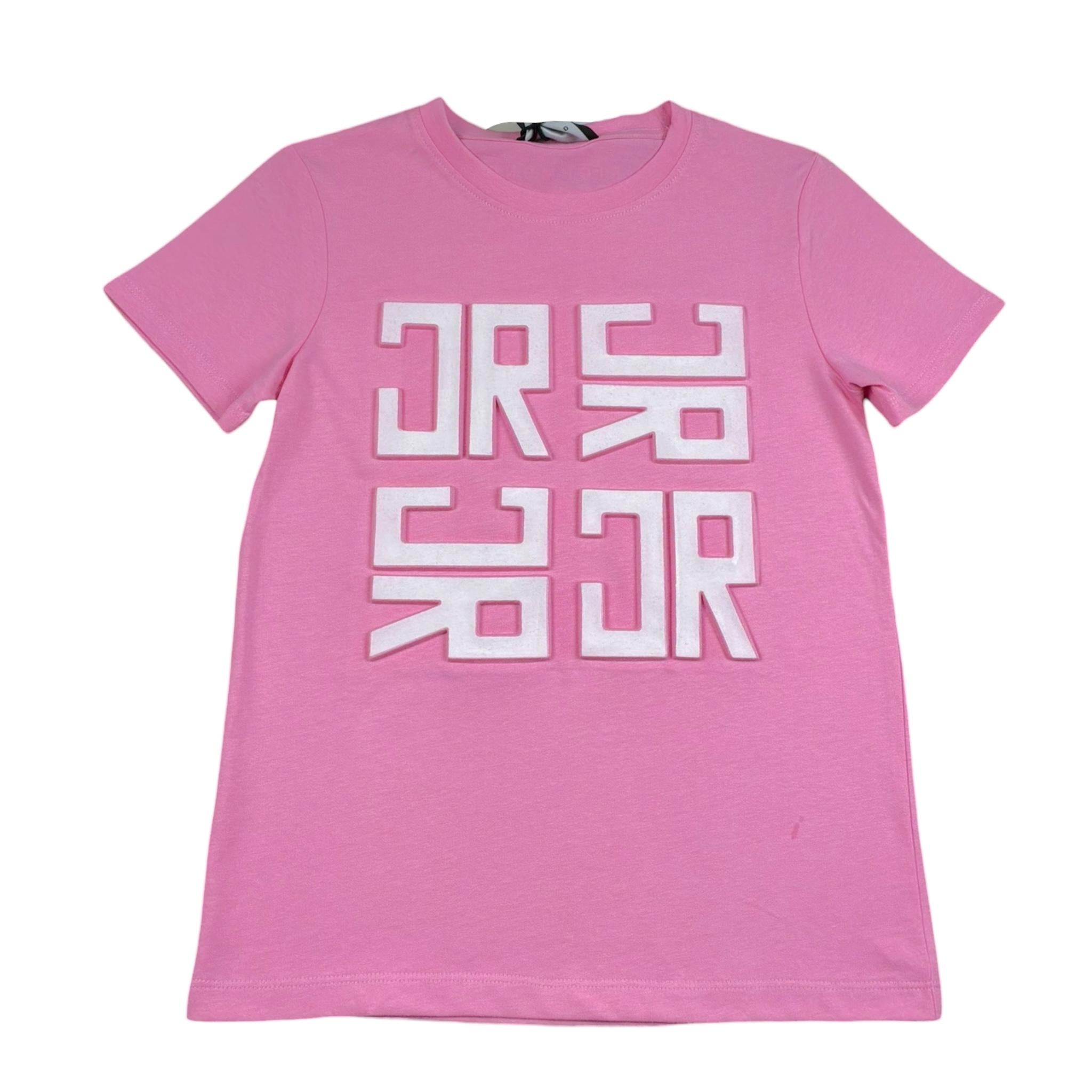John Richmond T-Shirt Girocollo Tinta Unita con Stampa per Bambina RGP26012TS ROSA JOHN RICHMOND 