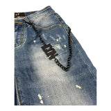 Icon Jeans Tinta Unita con Girovita Regolabile per Bambino IBDT00450 BLU ICON 