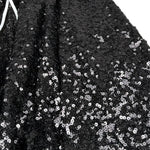 John Richmond Gonna Tinta Unita con Paillettes per Bambina RGP26195GO NERO JOHN RICHMOND 