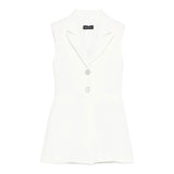 Monnalisa Tutina Tinta Unita Giromanica per Bambina 41E200 BIANCO MONNALISA 