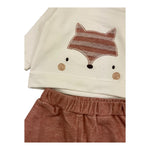 LALALU' completo 3 pezzi felpa-pantalone bicolore Bianco/rosa per Neonata CFL04N BIANCO/ROSA LALALU' 