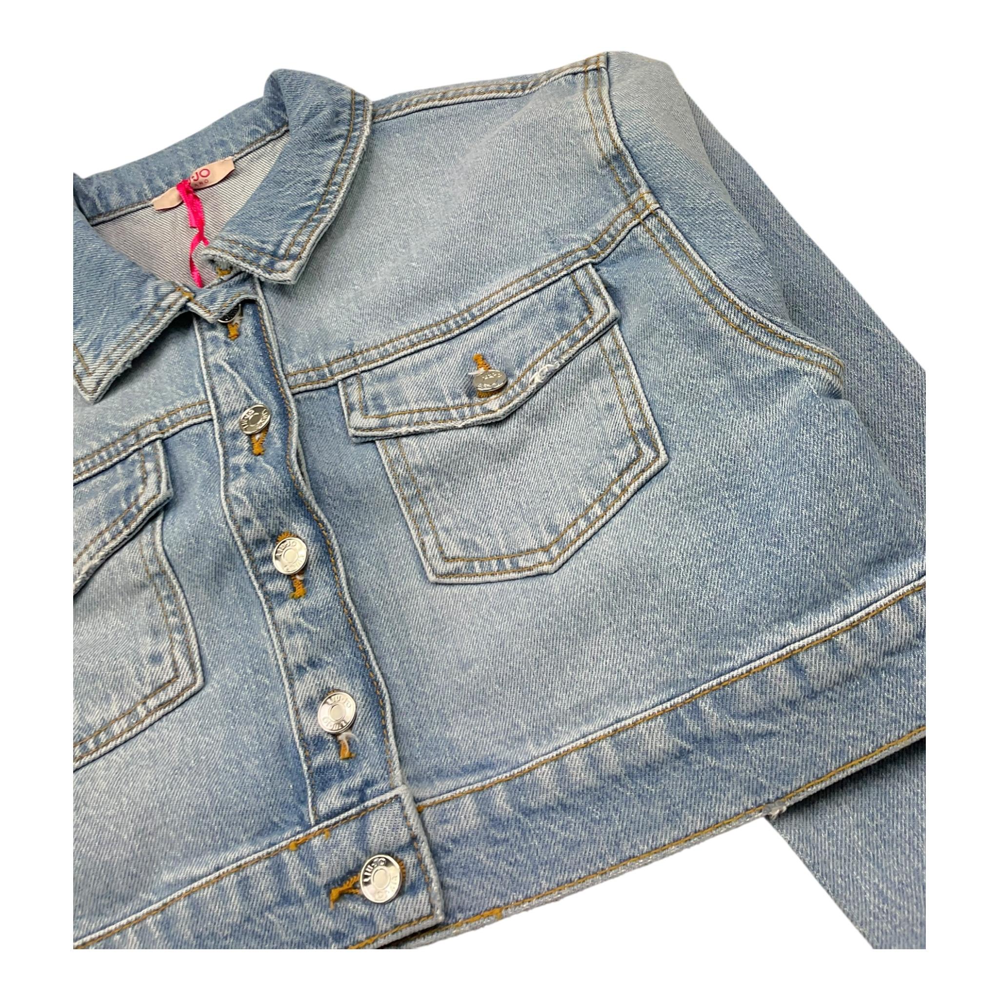 Liu Jo Giubbino In Denim Tinta Unita per Bambina GA5180X AZZURRO LIU JO 