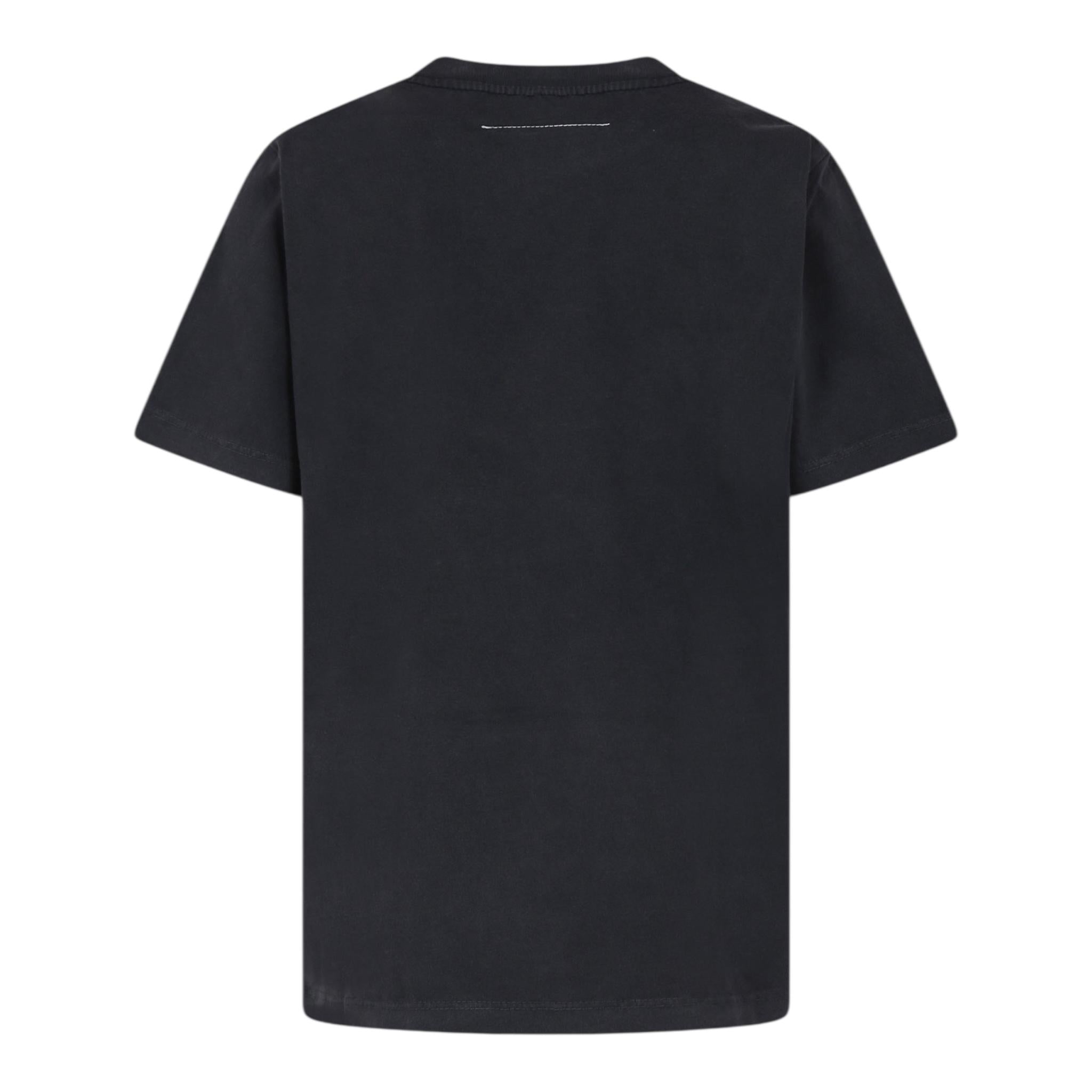 MAISON MARGIELA t-shirt girocollo tinta unita con stampa Grigio per Bambino M60671 GRIGIO MAISON MARGIELA 