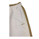 Boss Pantalone Tuta Tinta Unita con Profili In Contrasto per Bambino J52000 BIANCO BOSS 