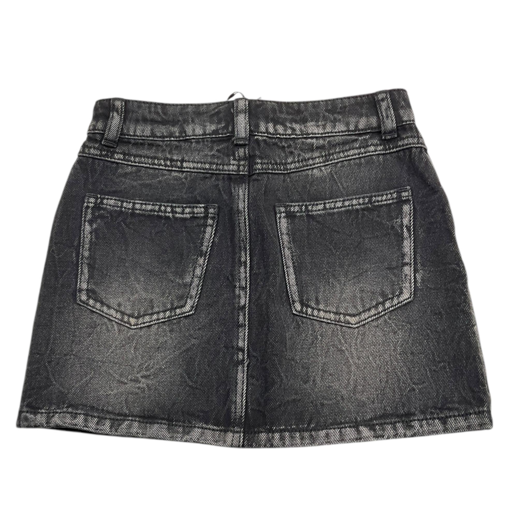 MOSCHINO gonna in denim tinta unita  Nero per Bambina HDJ03Z NERO MOSCHINO 