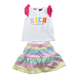 John Richmond Completo 2 Pezzi Gonna-T-Shirt per Neonata RIP25022CJ BIANCO JOHN RICHMOND 