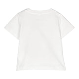 Dixie T-Shirt Tinta Unita Girocollo con Stampa per Bambina MB62030G39 BIANCO DIXIE 