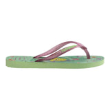 Havaianas Infradito Tinta Unita Con Fantasia La Sirenetta Verde Per Bambina
