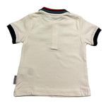 Bikkembergs Polo Mezza Manica Tinta Unita con Colletto In Contrasto per Neonato BK2135 BIANCO BiKKEMBERGS 