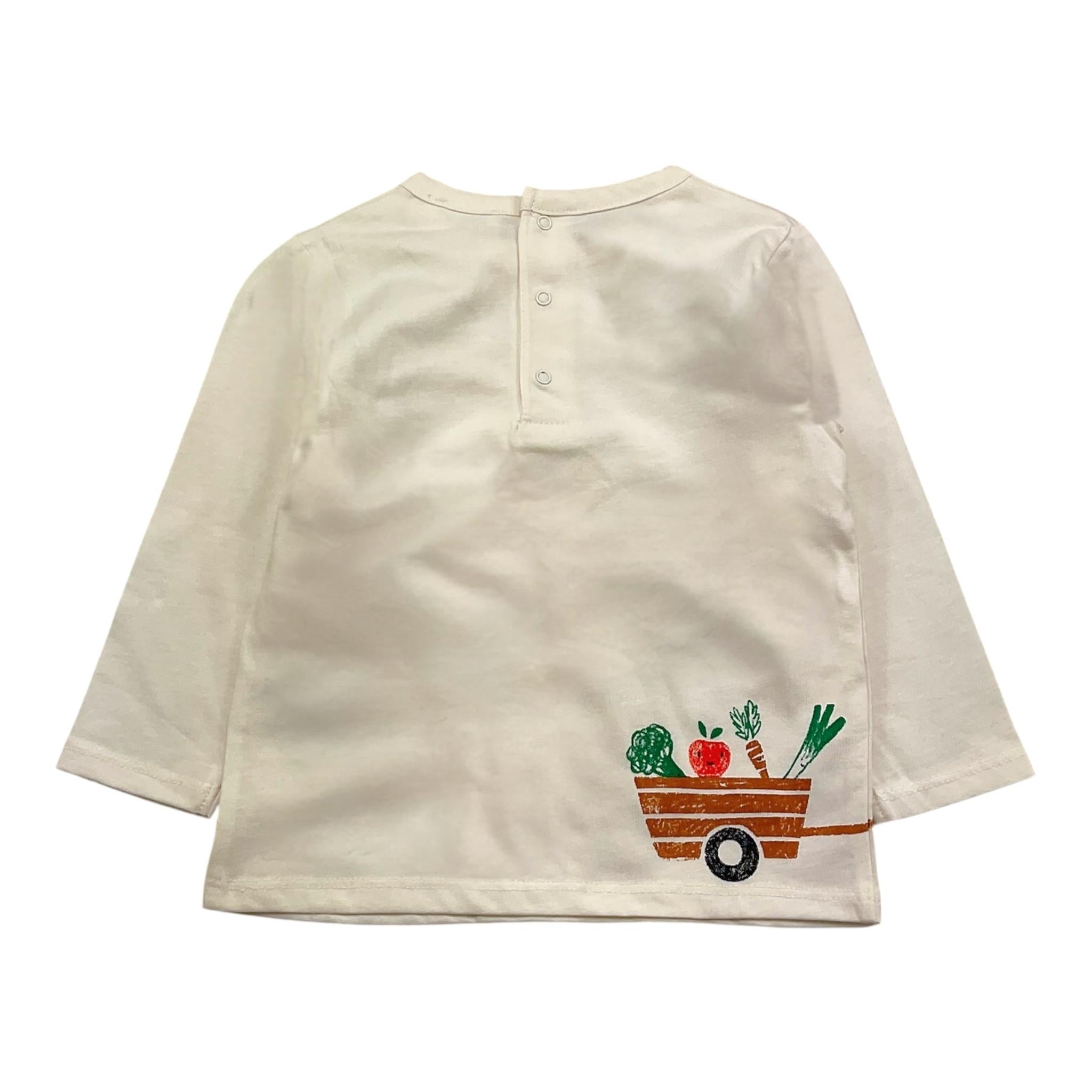 CARRE'MENT BEAU shirt girocollo tinta unita con stampa Bianco per Neonato Y30286N BIANCO CARRE'MENT BEAU 