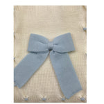 BABY LORD coperta tinta unita con fiocco Panna per Neonata 135 PANNA BABY LORD 