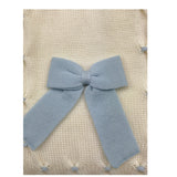 BABY LORD coperta tinta unita con fiocco Panna per Neonata 135 PANNA BABY LORD 