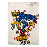 GUESS shirt girocollo tinta unita con stampa Bianco per Neonato I4YI02K8HM4X BIANCO GUESS 