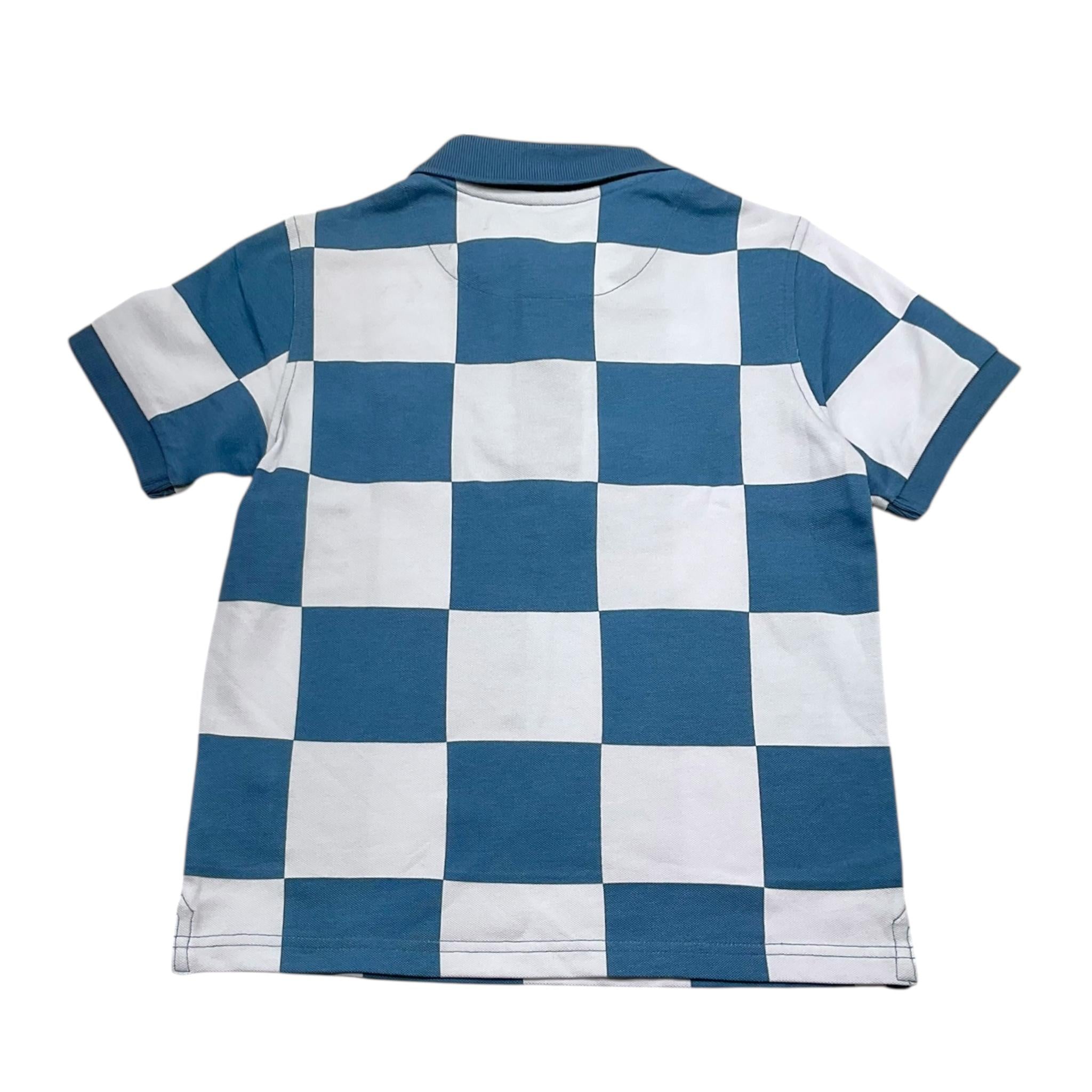 Suns68 Polo Mezza Manica Bicolore con Fantasia per Bambino CPA35329 BIANCO/AZZURRO SUNS68 