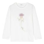 IL GUFO shirt girocollo tinta unita con stampa Bianco per Bambina A24TA348MF002 BIANCO IL GUFO 